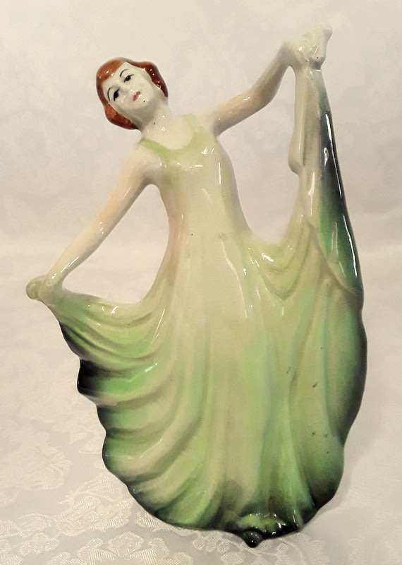 Art Deco Style Porcelain Dancing Figurine
