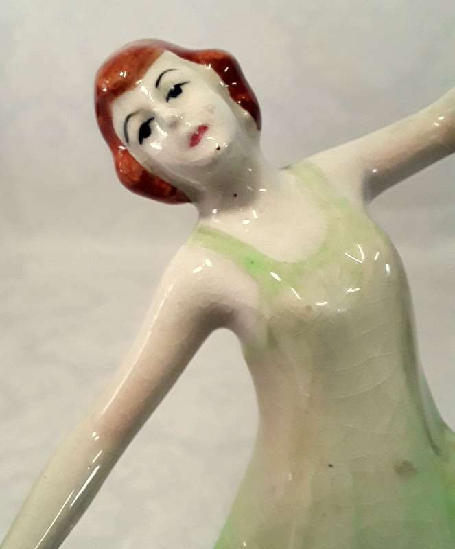 Art Deco Style Porcelain Dancing Figurine