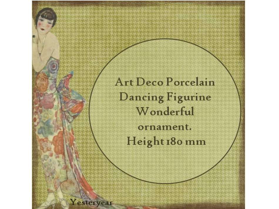 Art Deco Style Porcelain Dancing Figurine