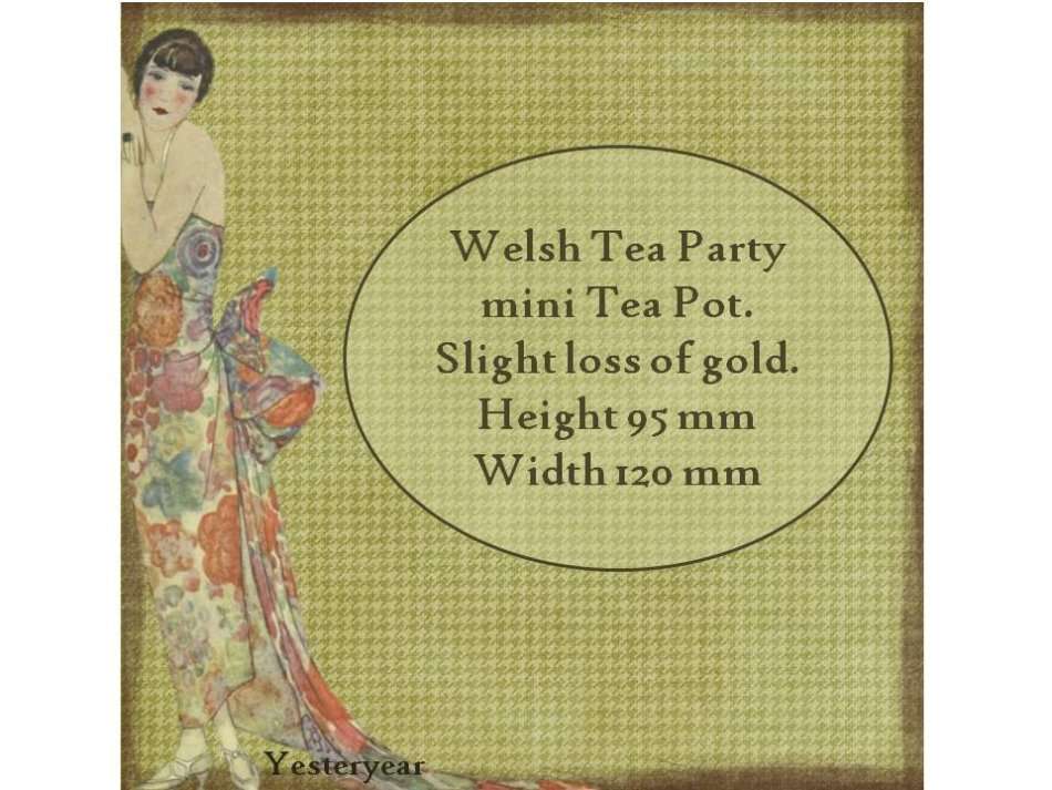 Welsh Tea Party mini Tea Pot