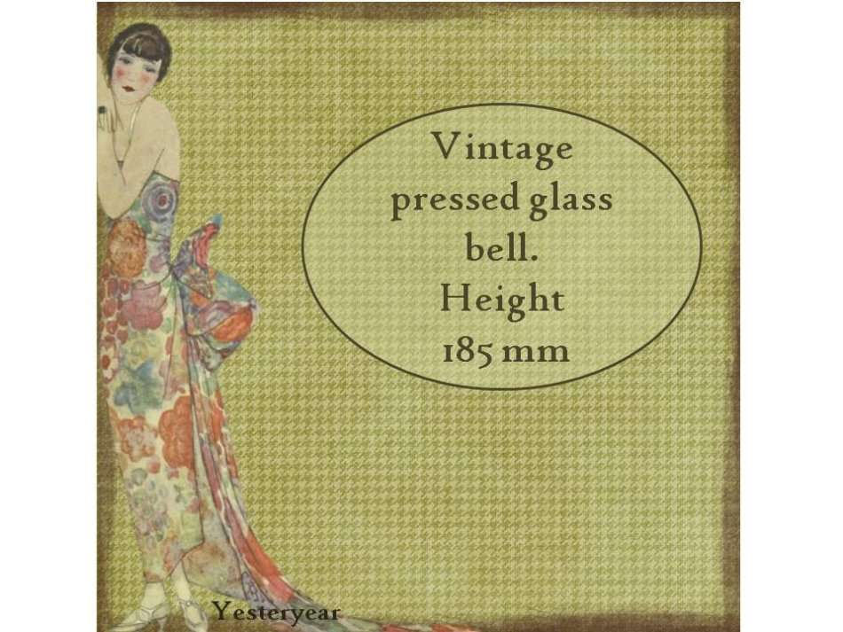 Vintage Pressed Glass Bell