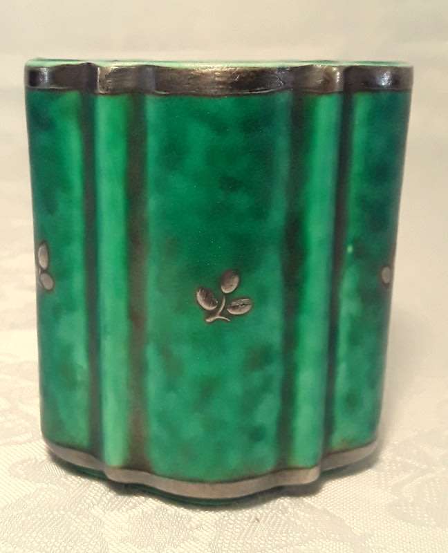 Swedish Art Deco Small Vase Gustavsberg Argenta A Design by Wilhem Kage
