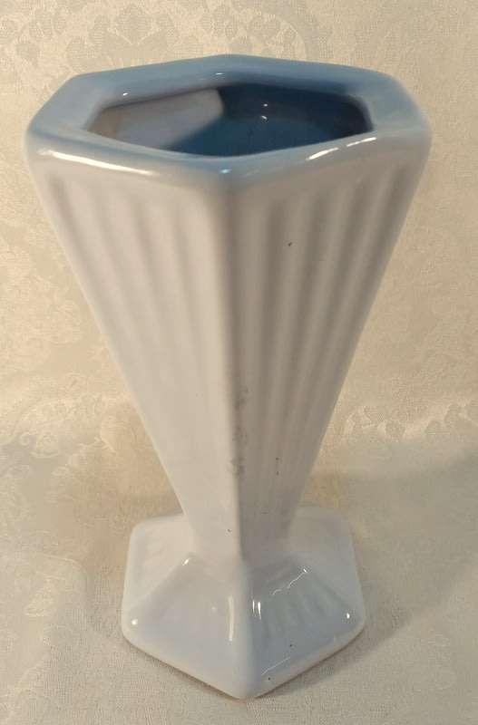 Light blue ceramic vase. 1960s.