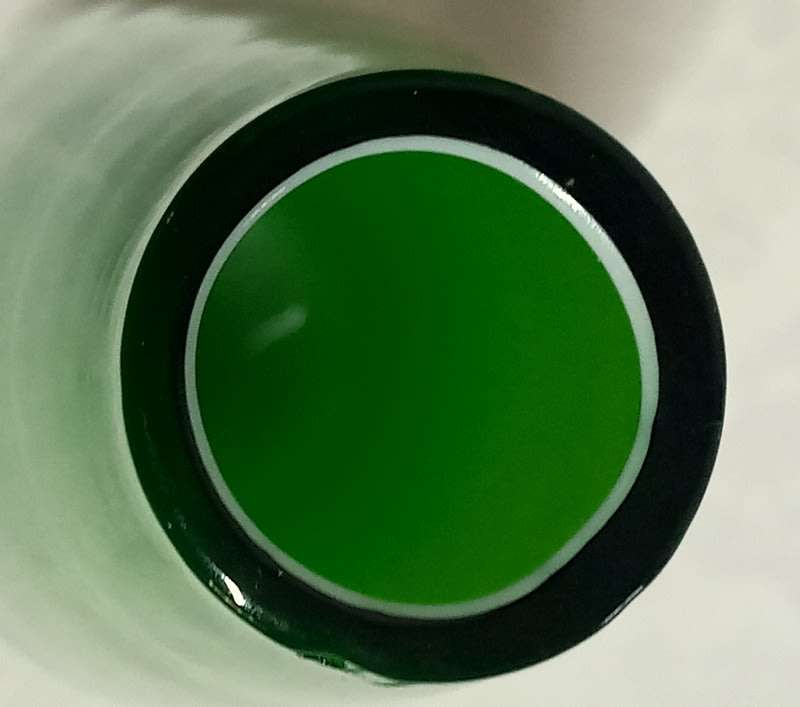 Three Amazing Japanese Best Art Glass Emerald Green Cased around white