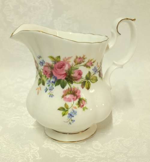 Royal Albert Moss Rose Creamer & Sugar