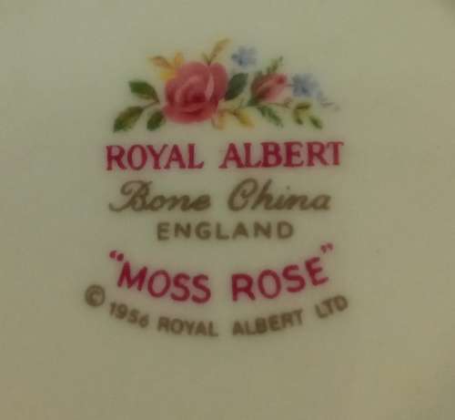 Royal Albert Moss Rose Creamer & Sugar