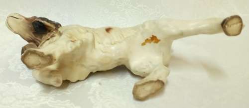 Vintage brown and white Springer Spaniel Dog figurine