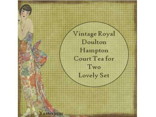 Vintage Royal Doulton Hampton Court Tea for Two