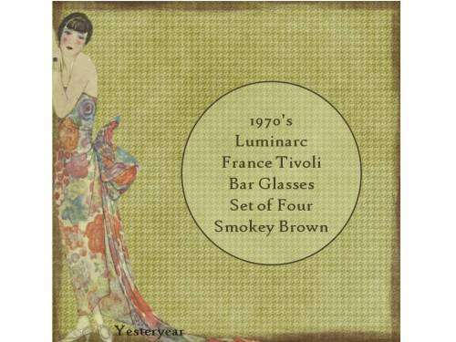 1970s  Luminarc France Tivoli  Bar Glasses