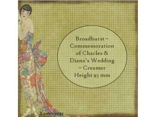 Broadhurst  Commemoration of Charles and Dianas Wedding