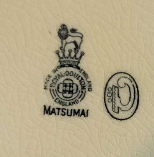 Royal Doulton Matsumai Plate  Dates 1902-1922