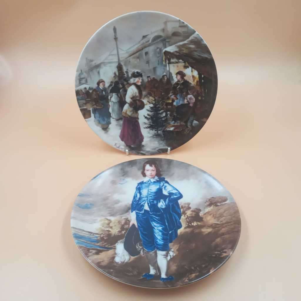 Two JWK Bavaria display plates