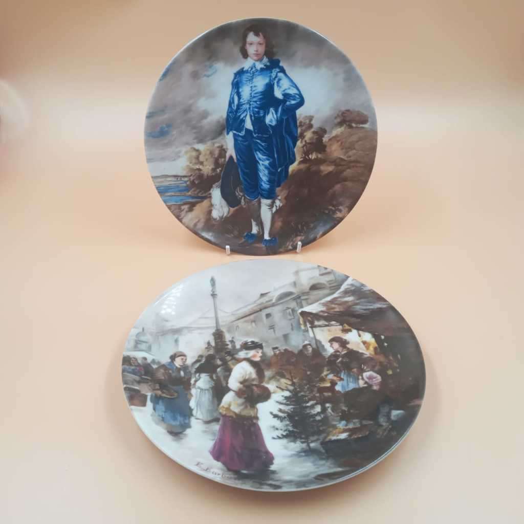 Two JWK Bavaria display plates