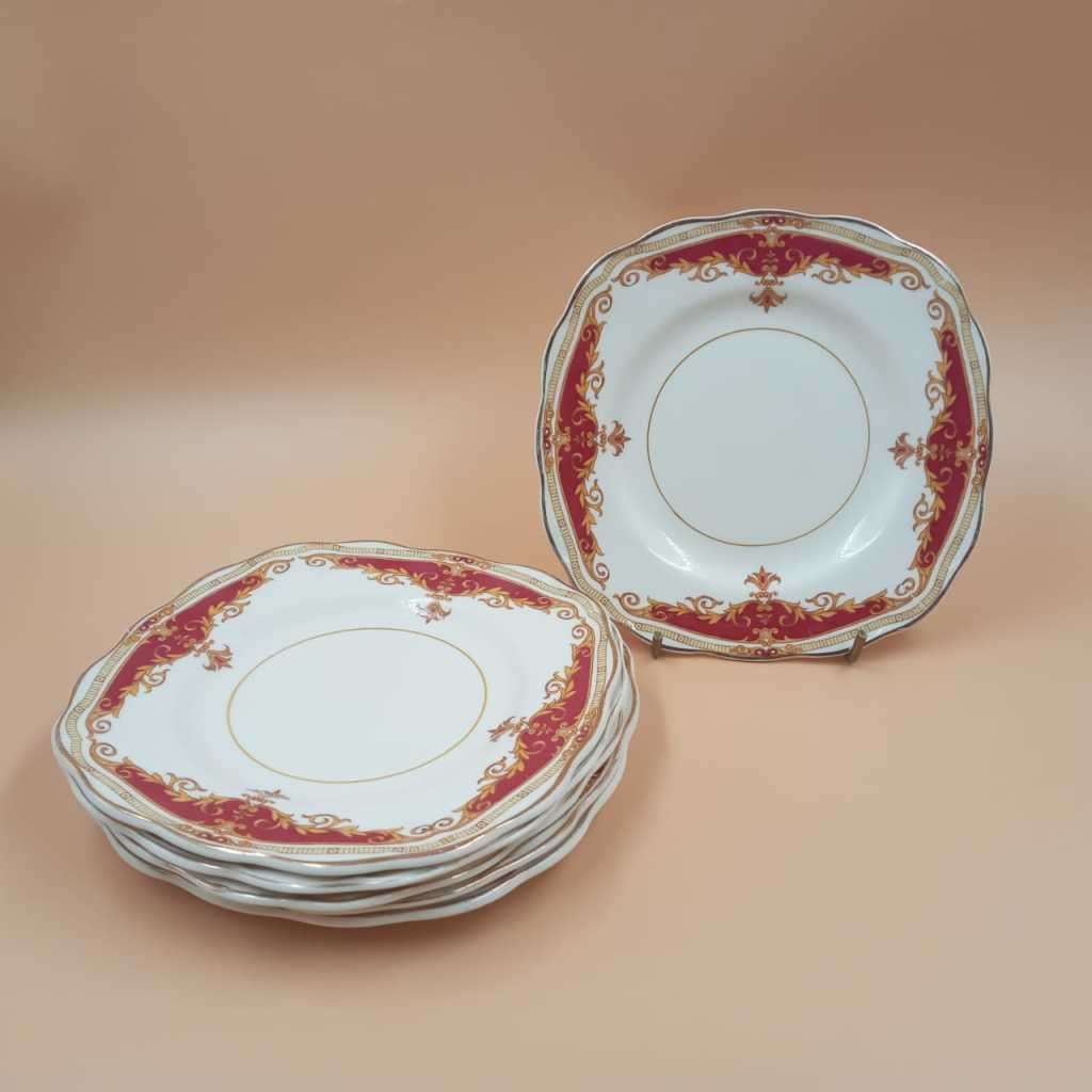 1950`s vintage Grindley Cream Petal Porcelain saucers