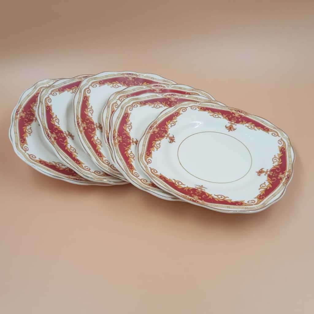 1950`s vintage Grindley Cream Petal Porcelain saucers