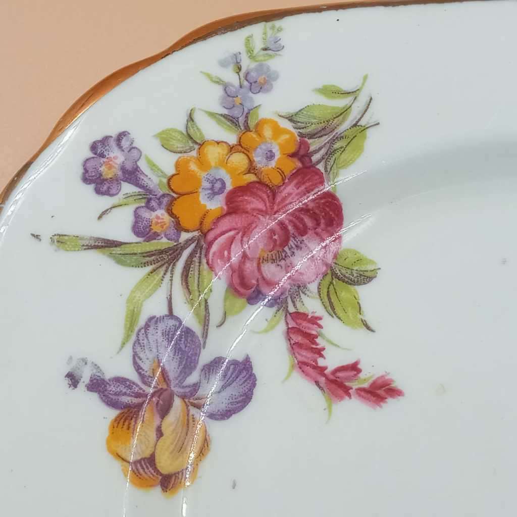 Two Sutherland Bone China side plates