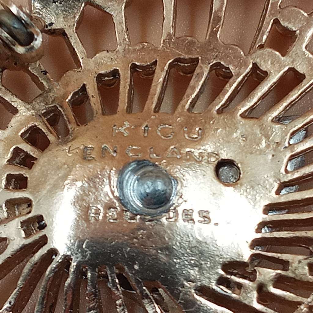 Vintage KIGU Silver and Gold-Plated Marcasite Brooch