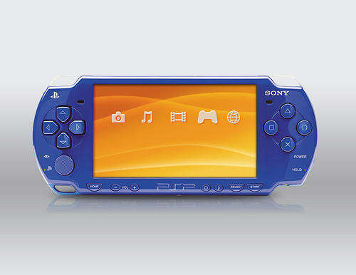 ***CHIPPED SONY PSP IN BLUE***