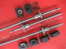 3 x Ball screws RM1605 with BK/BF12  Bearing Blocks & Nut housings.
