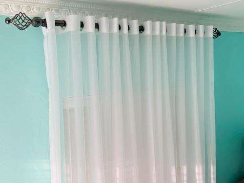 EYELET PLAIN SHEER VOILE CURTAIN  ** 5m x 230cm **  READY TO HANG!
