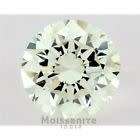 Rare 0.60 ct 5.70 mm VVS1 Fancy Green Color Round Cut Loose Moissanite