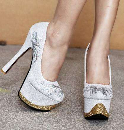 !!!HOT!!! Elegant Platform Heels - Black / Silver