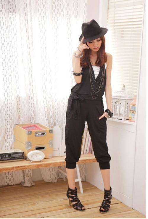 *SPECIAL OFFER*Drawstring Black Jumpsuit