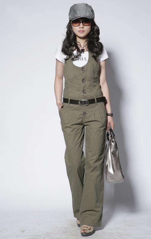 !!!! HOT !!!! Olive Green Long Jumpsuit Size S-M-L