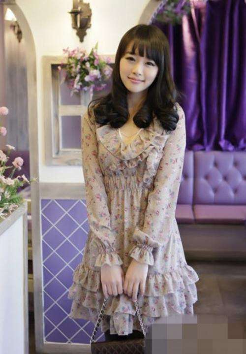 !!NEW!! Long Sleeve Chiffon Dress Size S