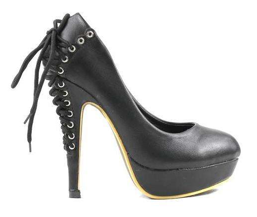 !!! NEW !!! Designer Lace Up Back Pumps in Black (Size 2.5 - 6)