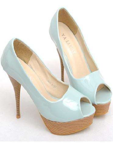 !!! NEW !!! Light Blue Peep Toe Pumps (Size 2.5 - 6)