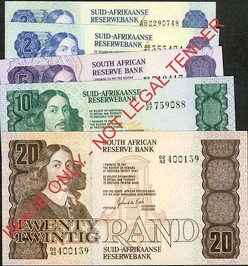 GPC de Kock Second Issue Set of Banknotes unc condition