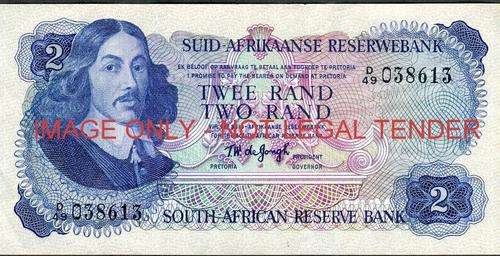 TW de Jongh Second Issue Two Rand Prefix D49 vf condition