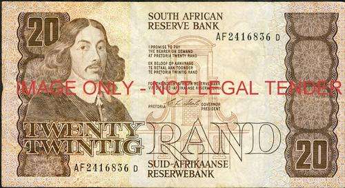 CL Stals First Issue Twenty Rand Prefix AF vf condition