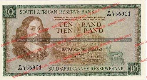 G Rissik second issue Ten Rand  C23 unc condition