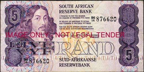 GPC de Kock Third issue Five Rand B6/14 f condition