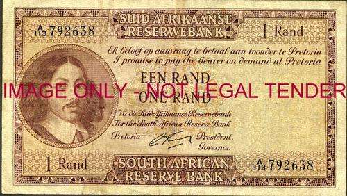 G Rissik First Issue One Rand Prefix A113 f condition