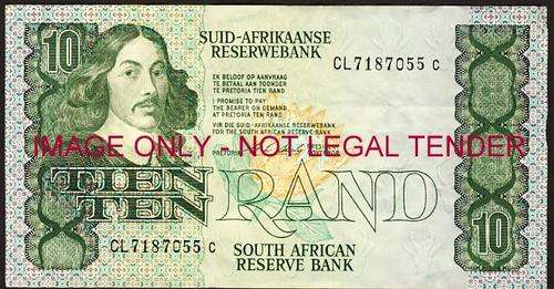CL Stals First Issue Ten Rand Prefix CL vf condition