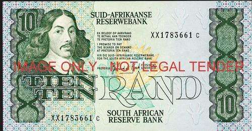 GPC de Kock Third Issue Ten Rand Replacement XX 1783661 unc condition