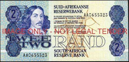 CL Stals First Issue Two Rand Prefix AA 0655323 unc condition