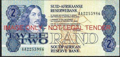 CL Stals First Issue Two Rand Prefix AA 2253986 ef condition