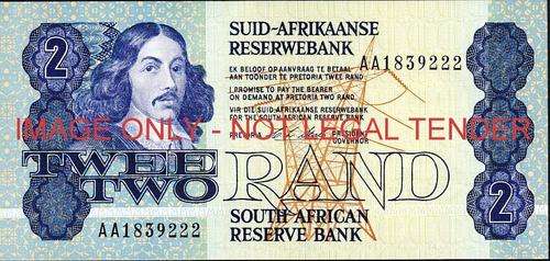 CL Stals First Issue Two Rand Prefix AA 1839222 unc condition