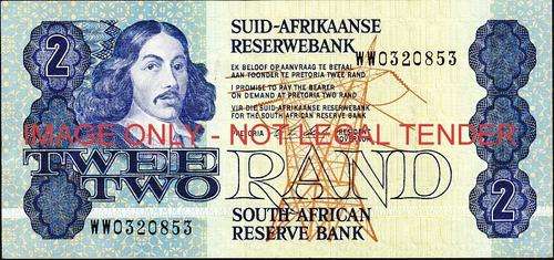 CL Stals First Issue Two Rand Replacement WW 0320853 vf+ condition (only 735 000 printed)