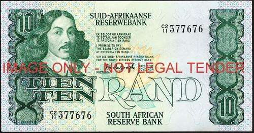 TW de Jongh Fourth Issue Ten Rand Prefix C2/11 ef condition
