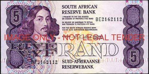 CL Stals First Issue Five Rand Prefix BE 21622112 vf condition