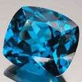 32.24 ct LONDON BLUE TOPAZ CUSHION