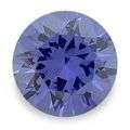 1.48CT ROUND TANZANITE VIOLET BLUE