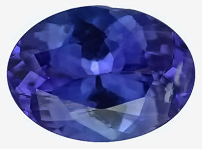 1.10ct  - Oval VS - Vivid Violetish Blue Natural TANZANITE - GISA CERTIFIED (R12100.00)