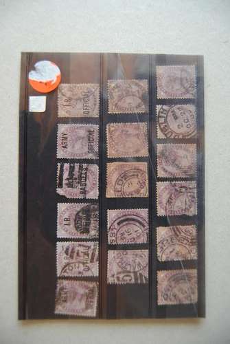 17 1d. Lilac/Mauve Queen Victoria Army Official Stamps, Used...Please see pics...