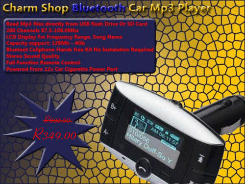 Bluetooth Mp3 Car Fm Modulator - Crazy SALE!!!!